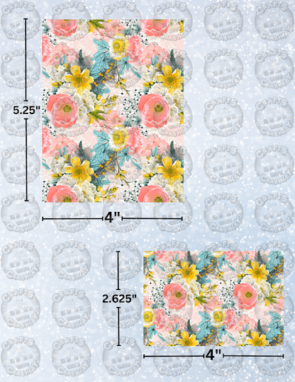 "Spring Flowers" Decorative Diamond Painting Release Paper