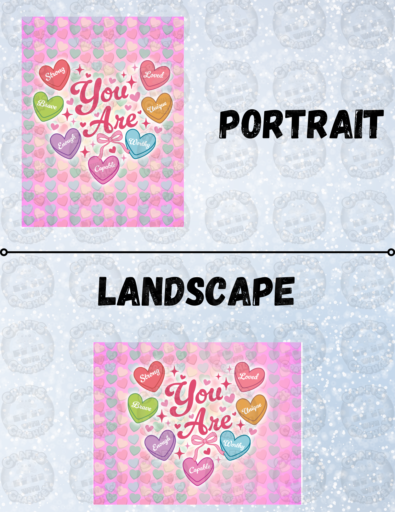 "You Are Your Valentine" Decorative Diamond Painting Release Papers