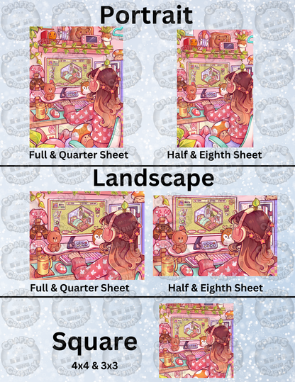 "Cozy Gamer" by ©Mrs Butter D Decorative Diamond Painting Release Papers