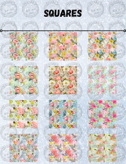 "Spring Flowers" Decorative Diamond Painting Release Paper