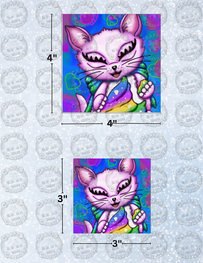 "Cupcake Kitty" by Emma Casey Decorative Diamond Painting Release Papers