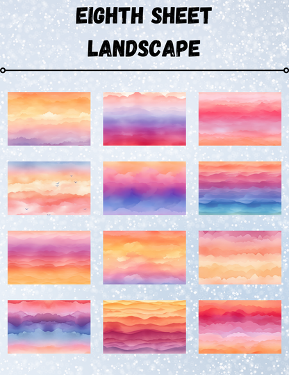 "Sunsets of Summer" Decorative Diamond Painting Release Paper