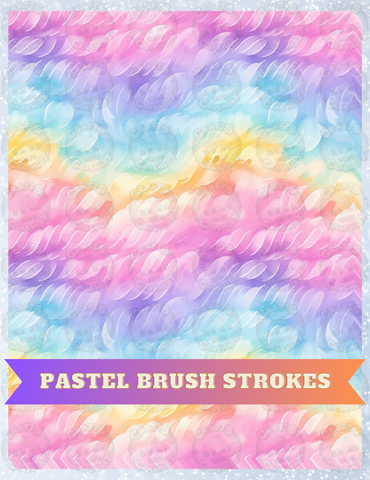 "Pastel Brush Strokes" Decorative Diamond Painting Release Papers