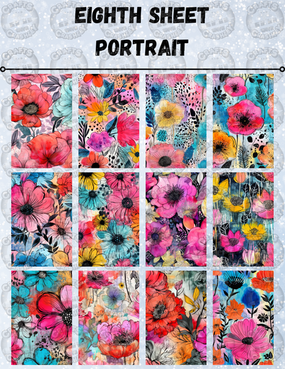 "Flower Art" Decorative Diamond Painting Release Paper