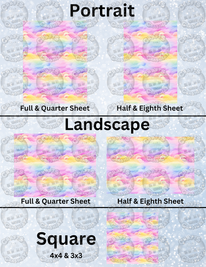 "Pastel Clouds" Decorative Diamond Painting Release Papers