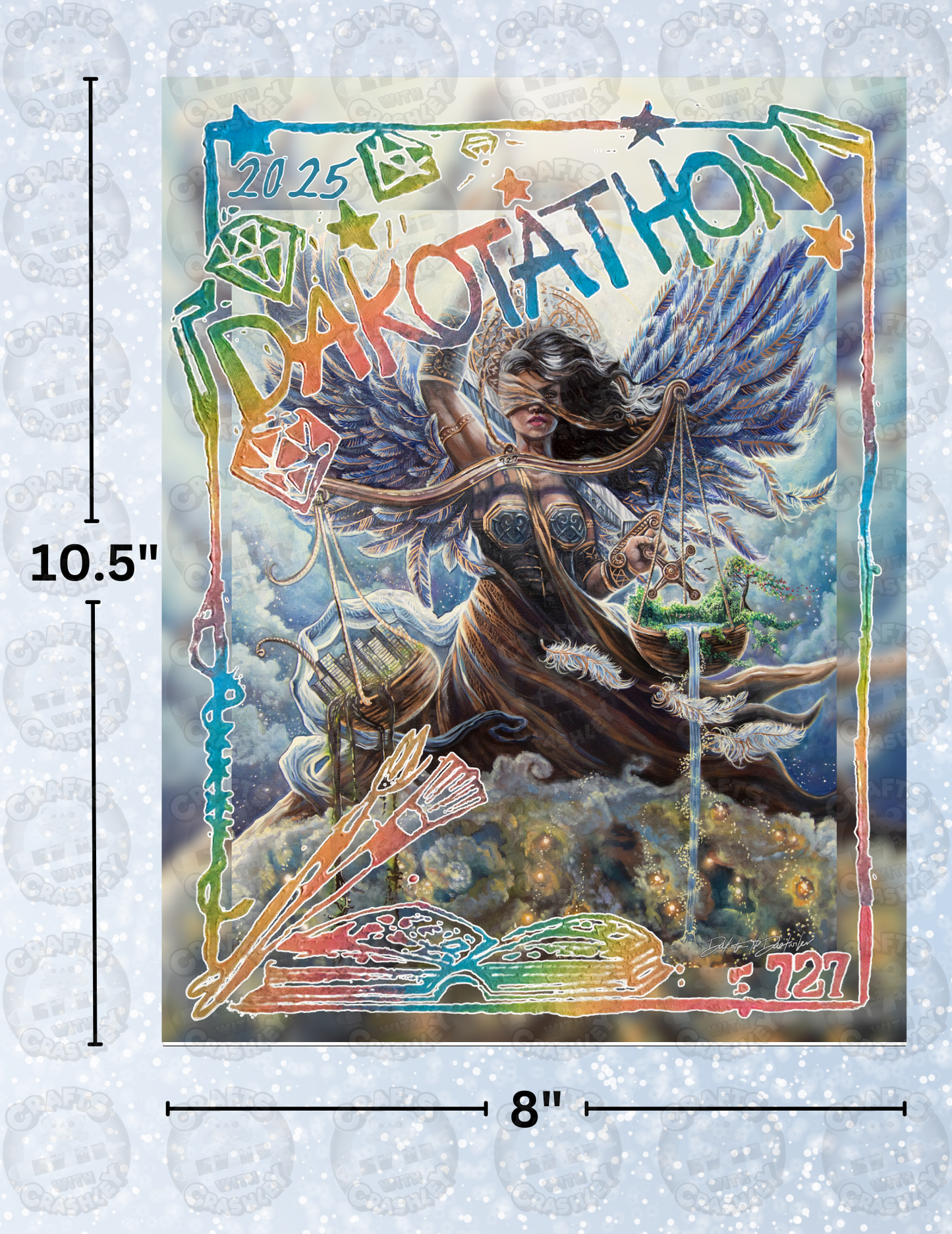 "Dakotathon 2025" by ©Dakota Daetwiler Decorative Diamond Painting Release Papers