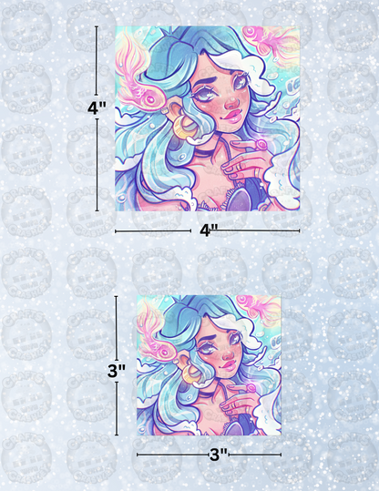 "Ocean Girl" by ©Mrs Butter D Decorative Diamond Painting Release Papers