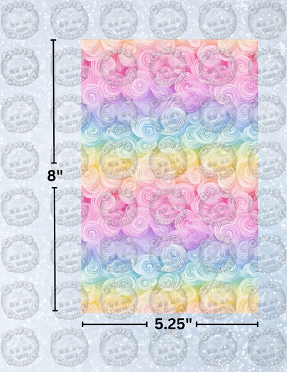 "Pastel Swirls" Decorative Diamond Painting Release Papers