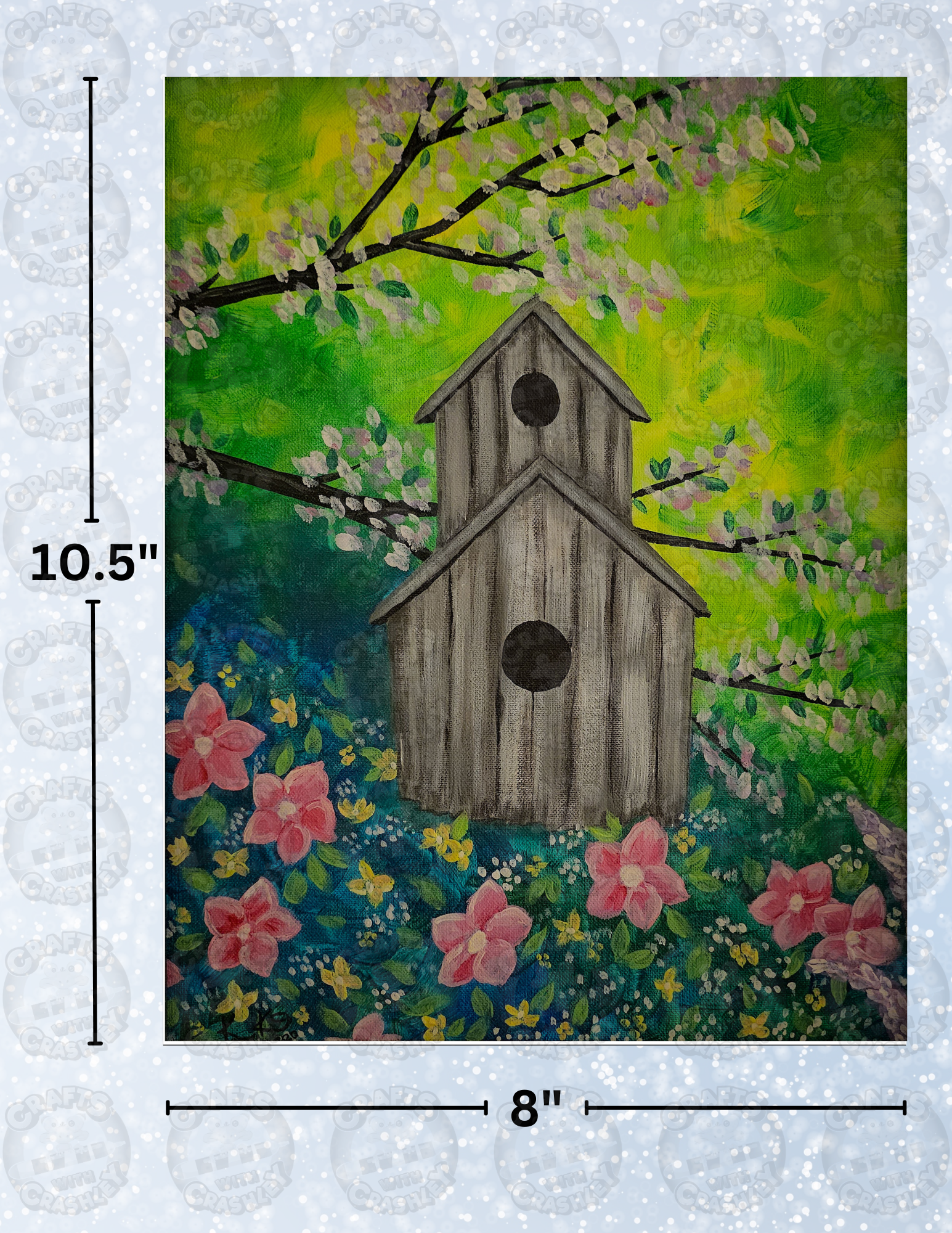 "Birdhouse" by Kaleena Kollmeier Decorative Diamond Painting Release Papers