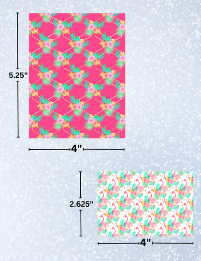 "Flamingo Summer" Decorative Diamond Painting Release Paper