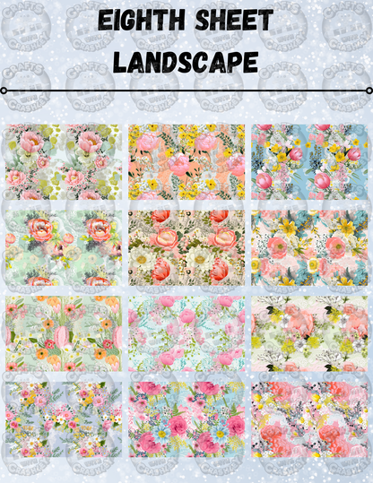 "Spring Flowers" Decorative Diamond Painting Release Paper