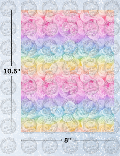 "Pastel Swirls" Decorative Diamond Painting Release Papers