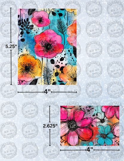 "Flower Art" Decorative Diamond Painting Release Paper