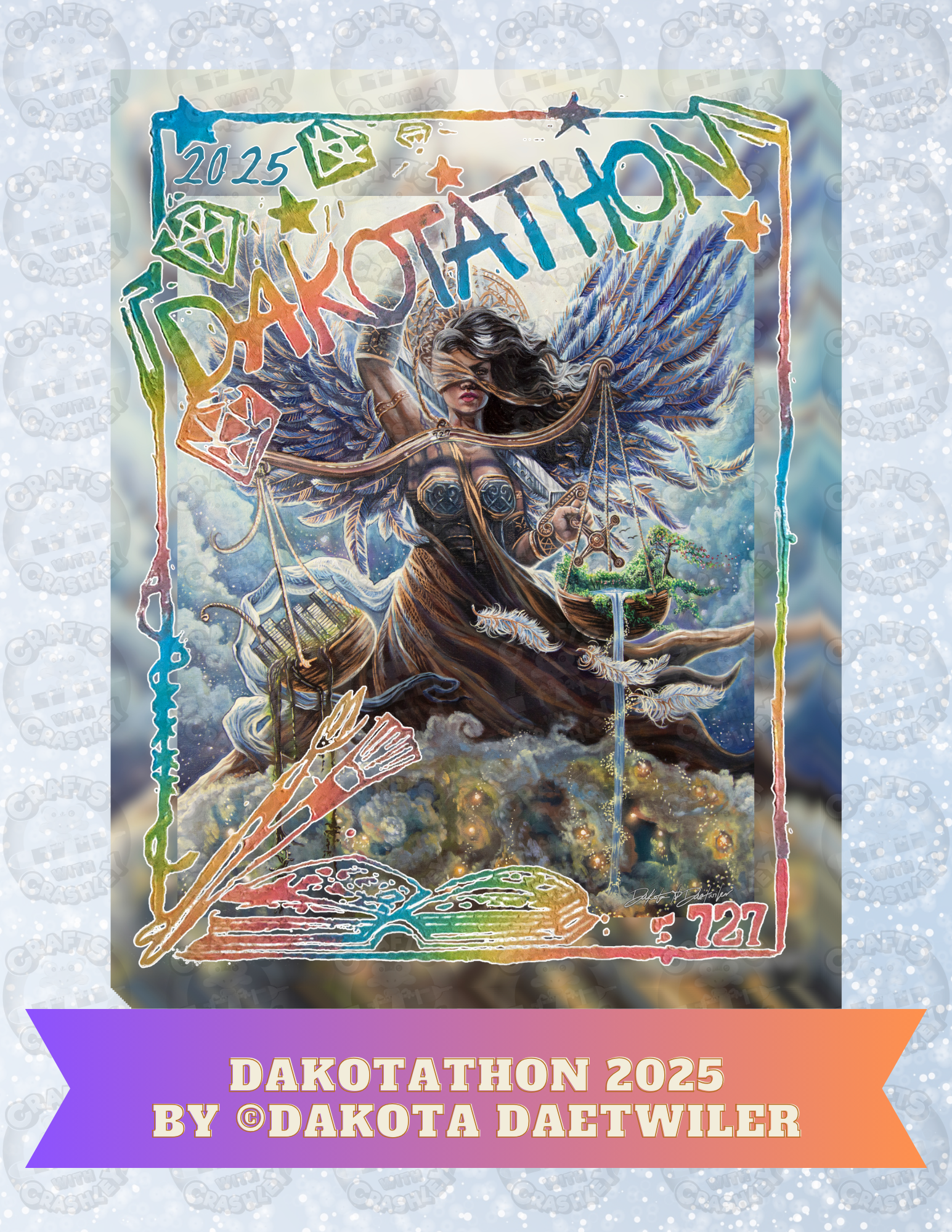 "Dakotathon 2025" by ©Dakota Daetwiler Decorative Diamond Painting Release Papers