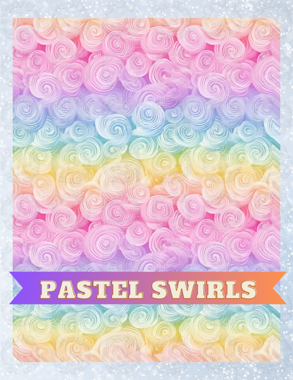 "Pastel Swirls" Decorative Diamond Painting Release Papers