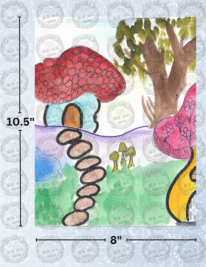 "Mushroom Lane" By Crafting Journey Decorative Diamond Painting Release Papers