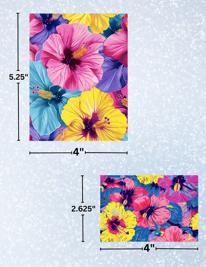 "Hibiscus Summer" Decorative Diamond Painting Release Paper