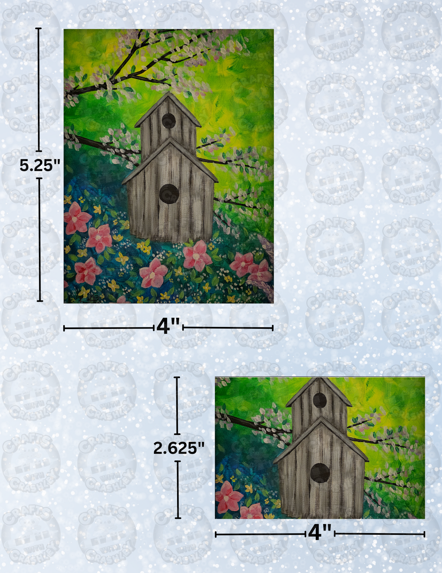 "Birdhouse" by Kaleena Kollmeier Decorative Diamond Painting Release Papers