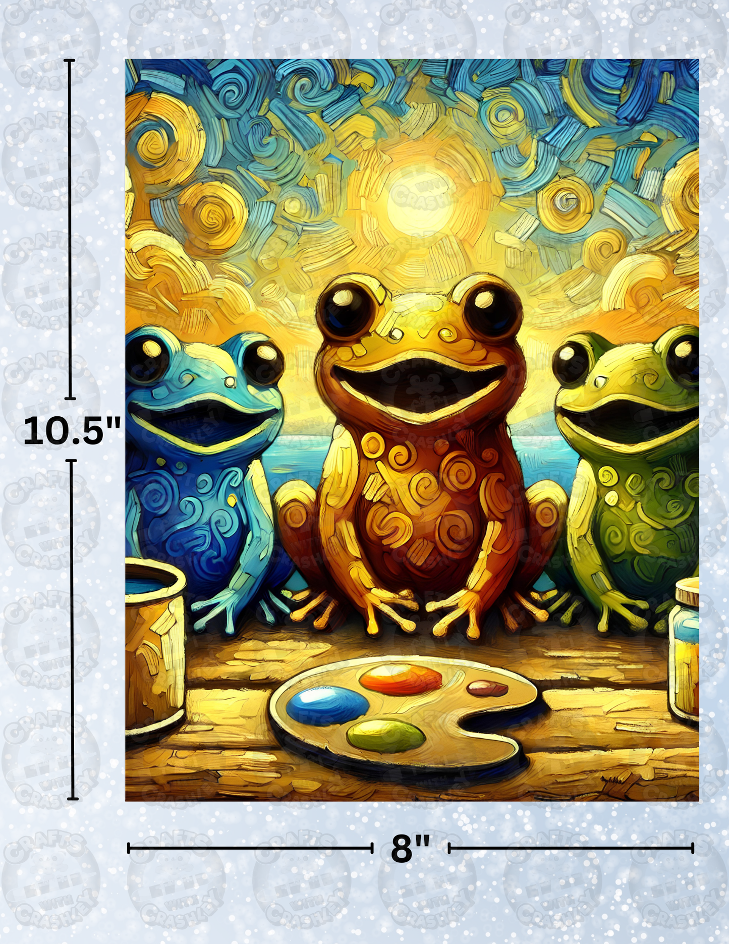 "Froggy Art" Decorative Diamond Painting Release Papers