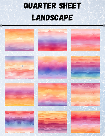 "Sunsets of Summer" Decorative Diamond Painting Release Paper