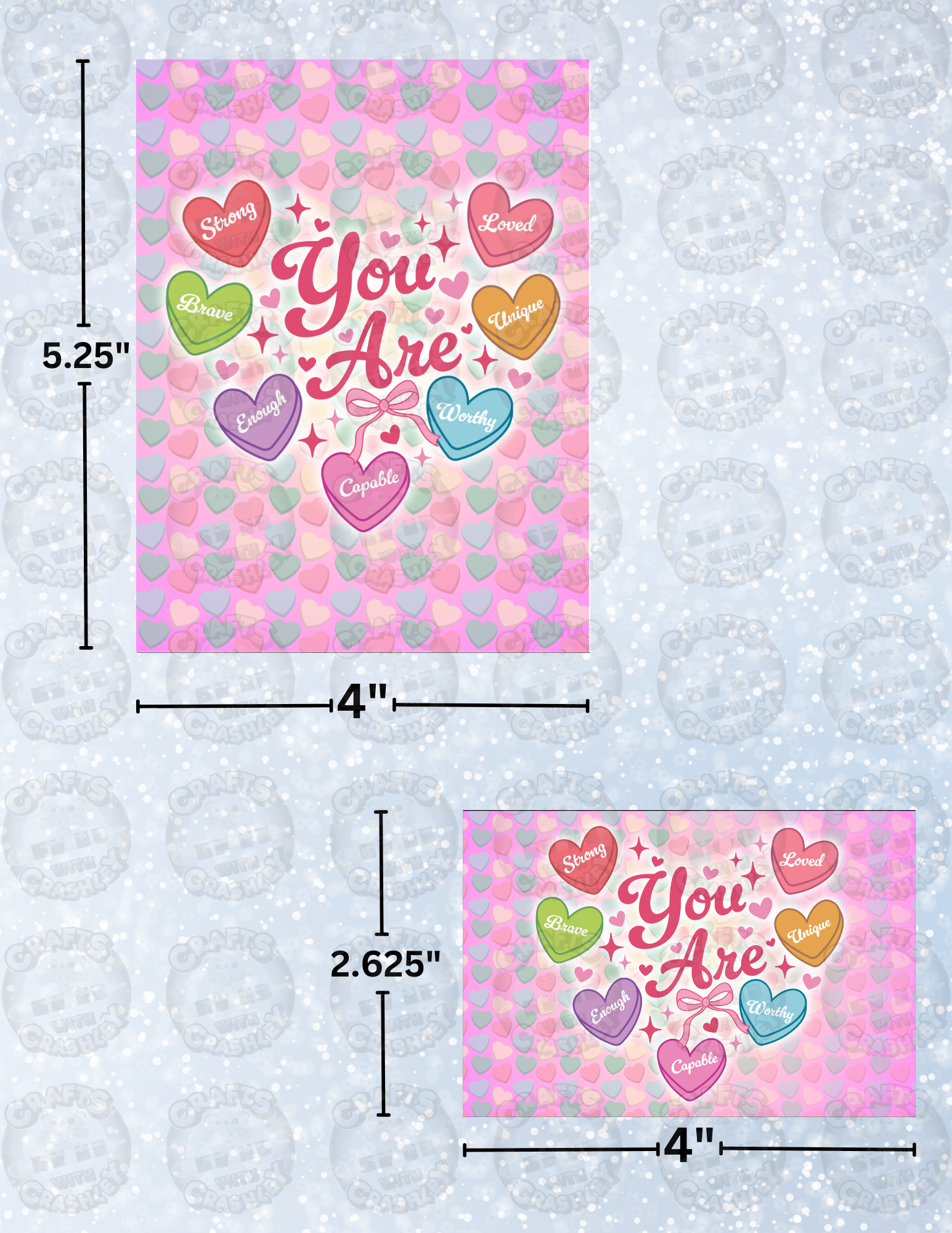 "You Are Your Valentine" Decorative Diamond Painting Release Papers