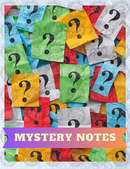 "Mystery Notes" Decorative Diamond Painting Release Papers