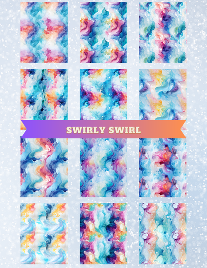 "Swirly Swirl" Decorative Diamond Painting Release Paper