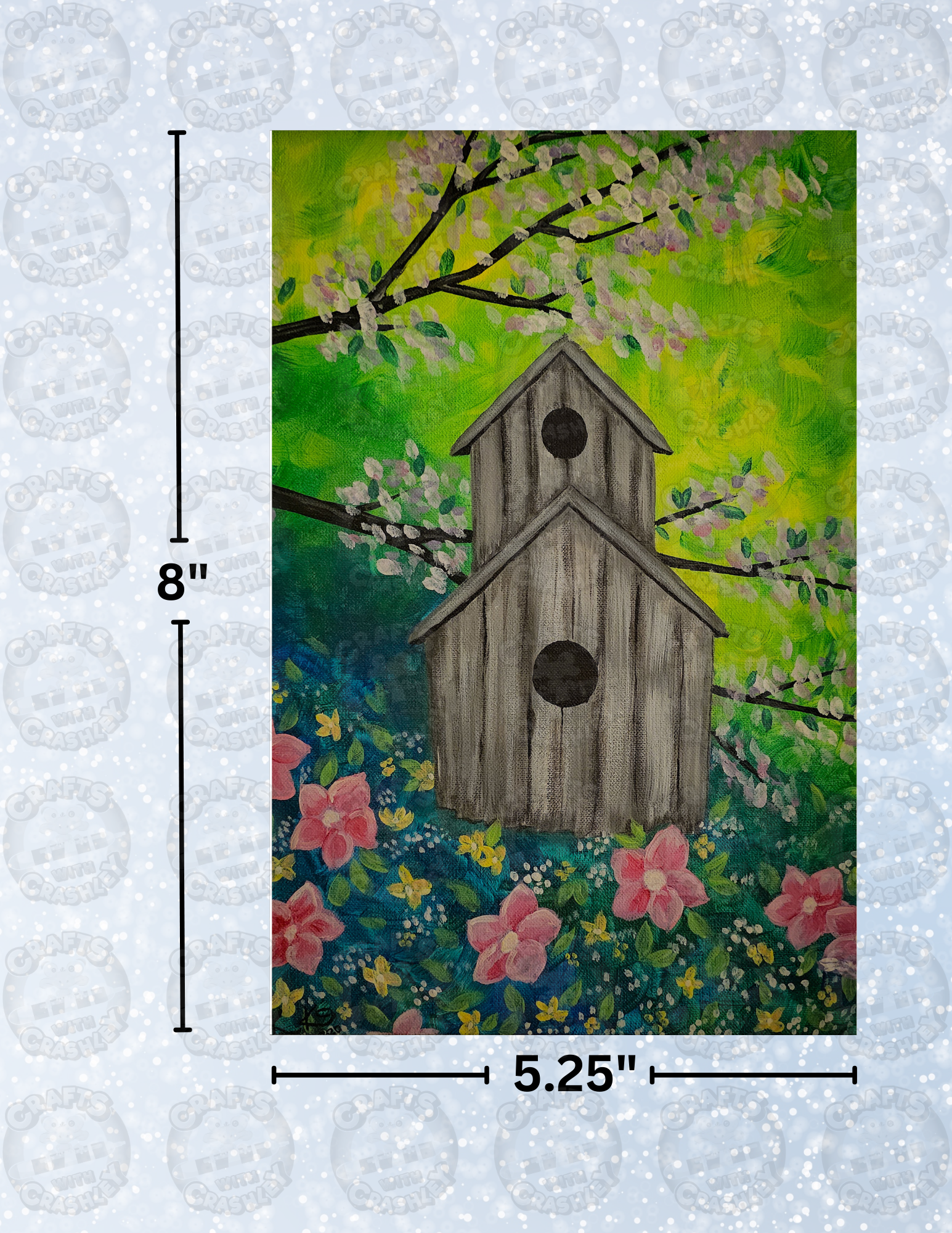 "Birdhouse" by Kaleena Kollmeier Decorative Diamond Painting Release Papers