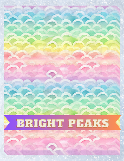 "Bright Peaks" Decorative Diamond Painting Release Papers