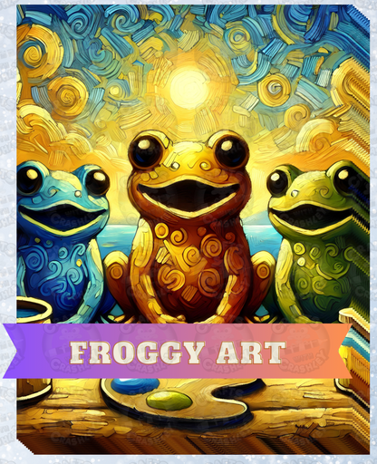 "Froggy Art" Decorative Diamond Painting Release Papers
