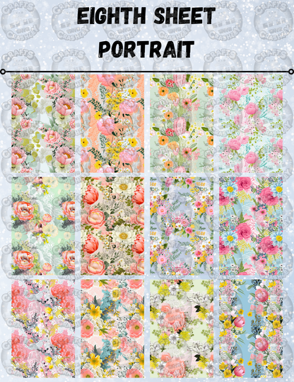 "Spring Flowers" Decorative Diamond Painting Release Paper