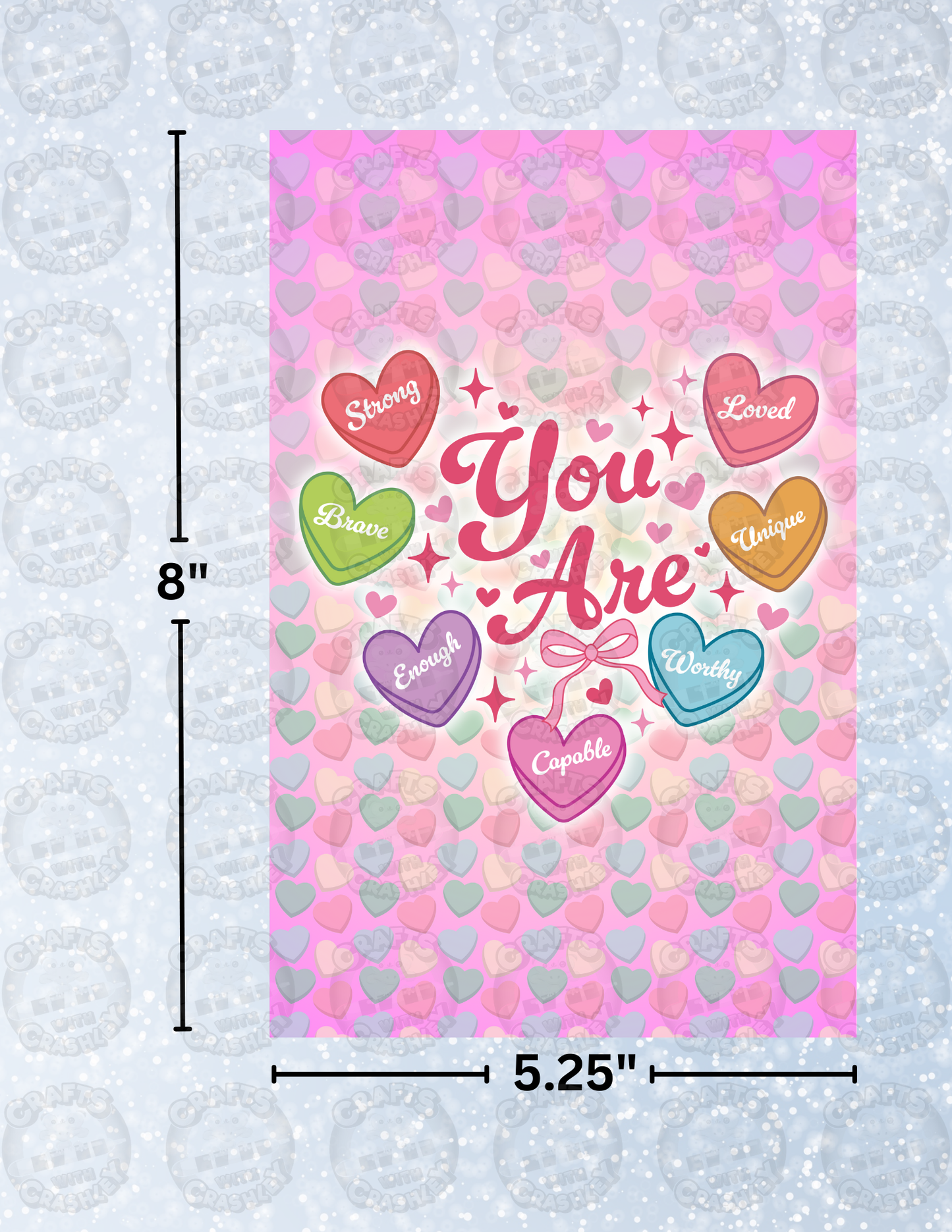 "You Are Your Valentine" Decorative Diamond Painting Release Papers