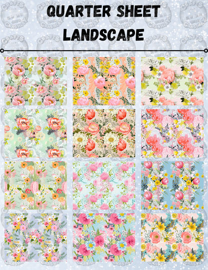 "Spring Flowers" Decorative Diamond Painting Release Paper