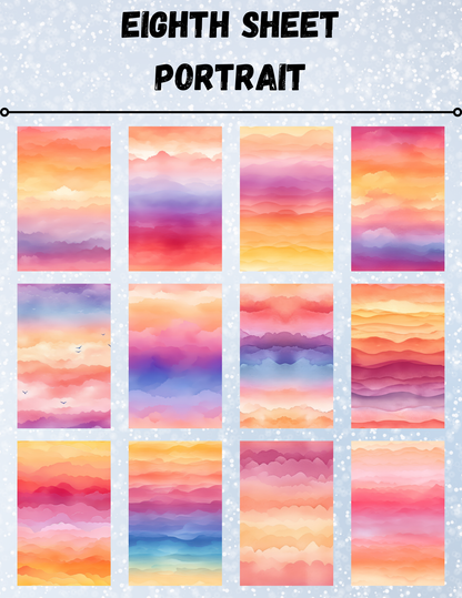 "Sunsets of Summer" Decorative Diamond Painting Release Paper