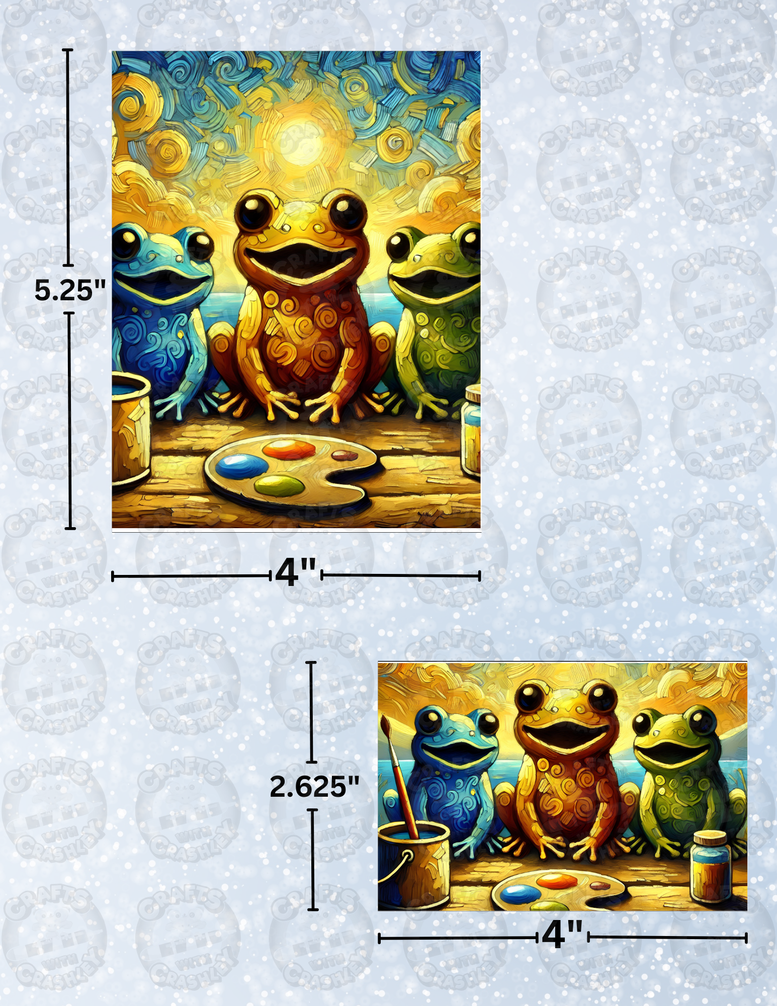 "Froggy Art" Decorative Diamond Painting Release Papers