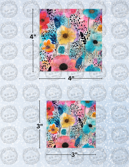 "Flower Art" Decorative Diamond Painting Release Paper