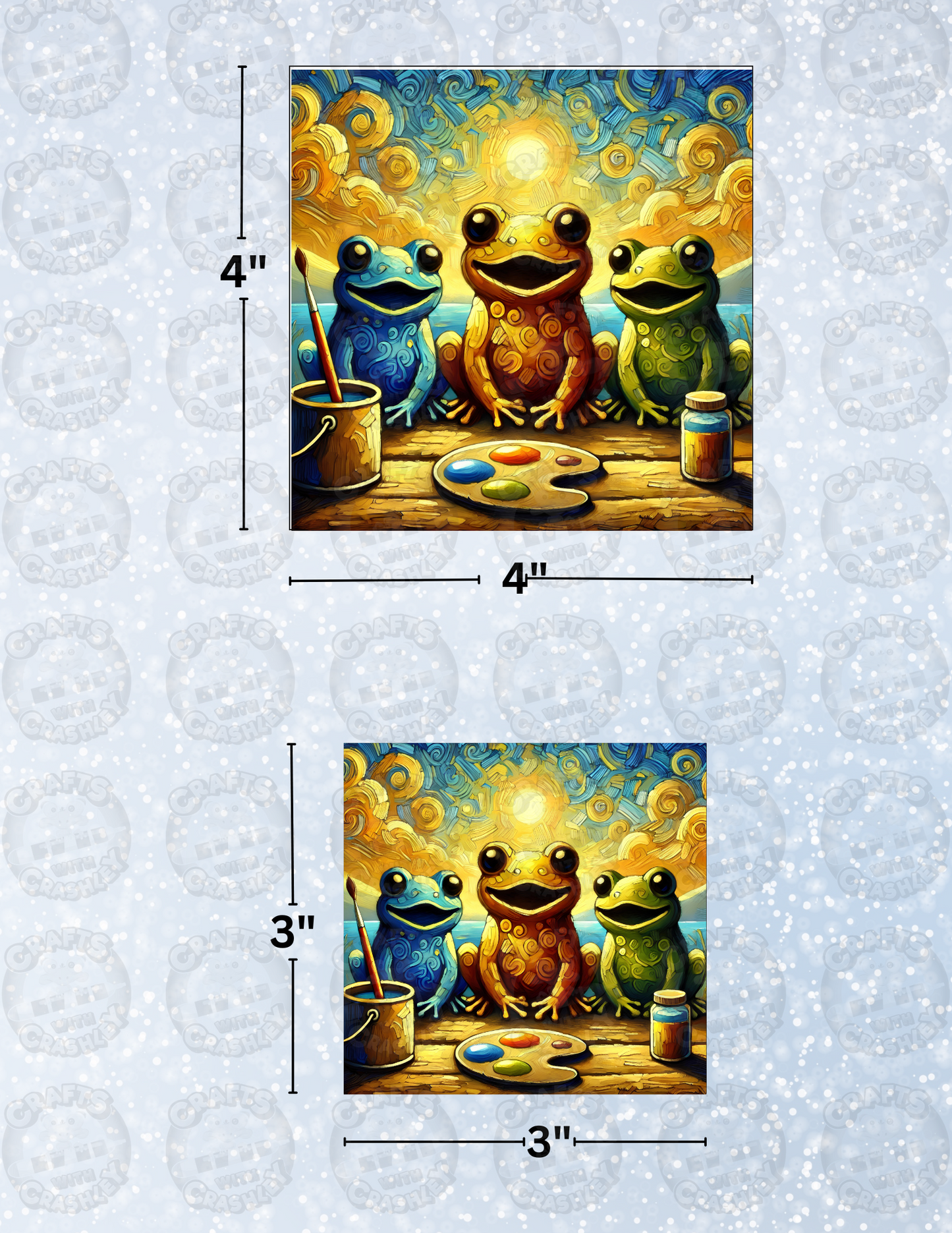 "Froggy Art" Decorative Diamond Painting Release Papers