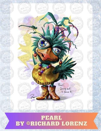 "Pearl" by ©Richard Lorenz Decorative Diamond Painting Release Papers