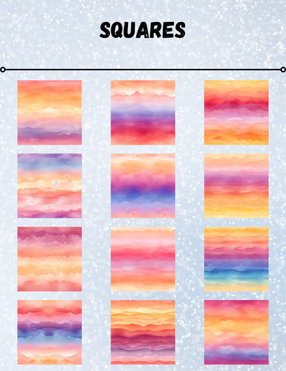 "Sunsets of Summer" Decorative Diamond Painting Release Paper