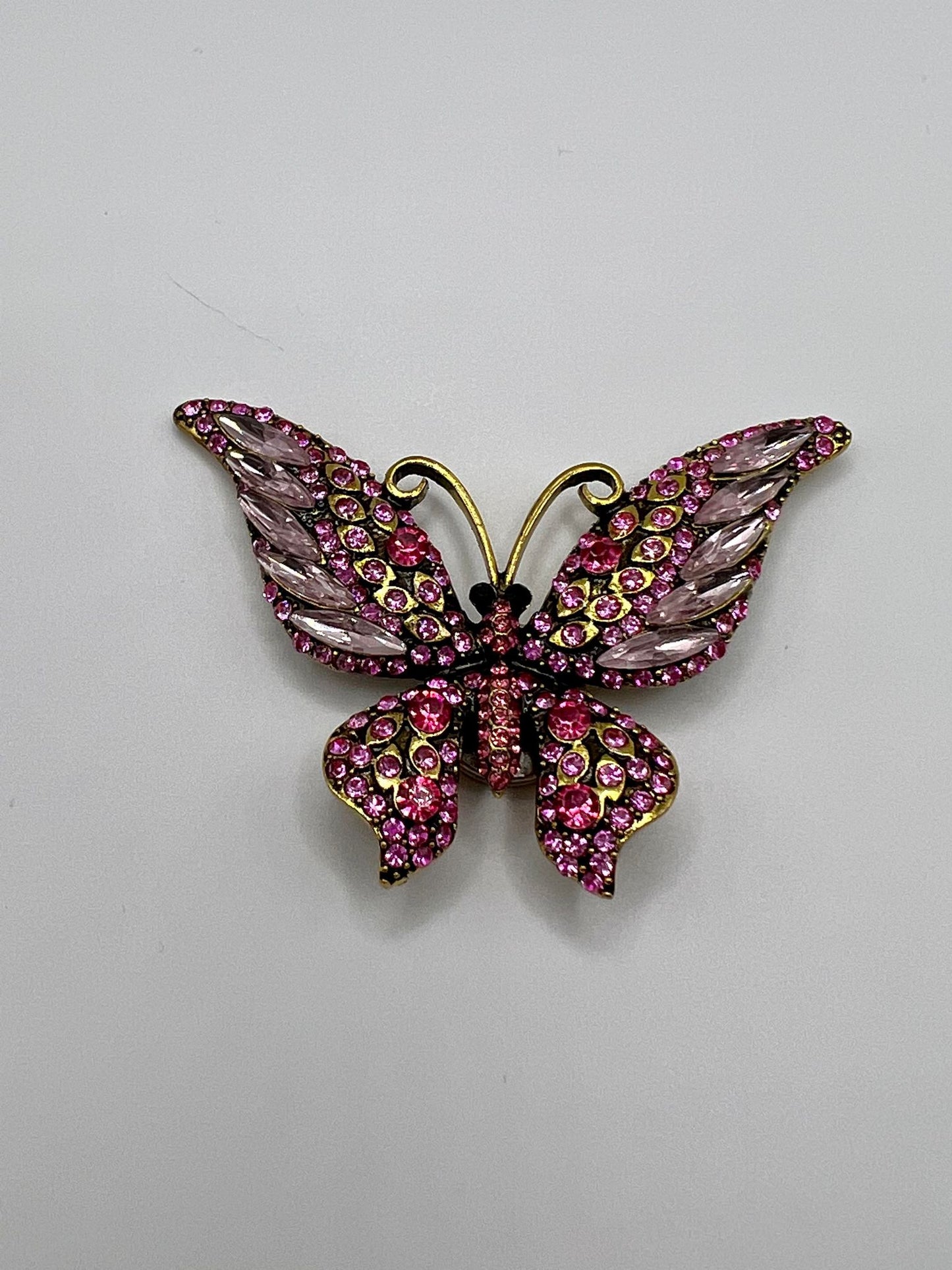 Brilliant Pink Rhinestone Butterfly Coverminder