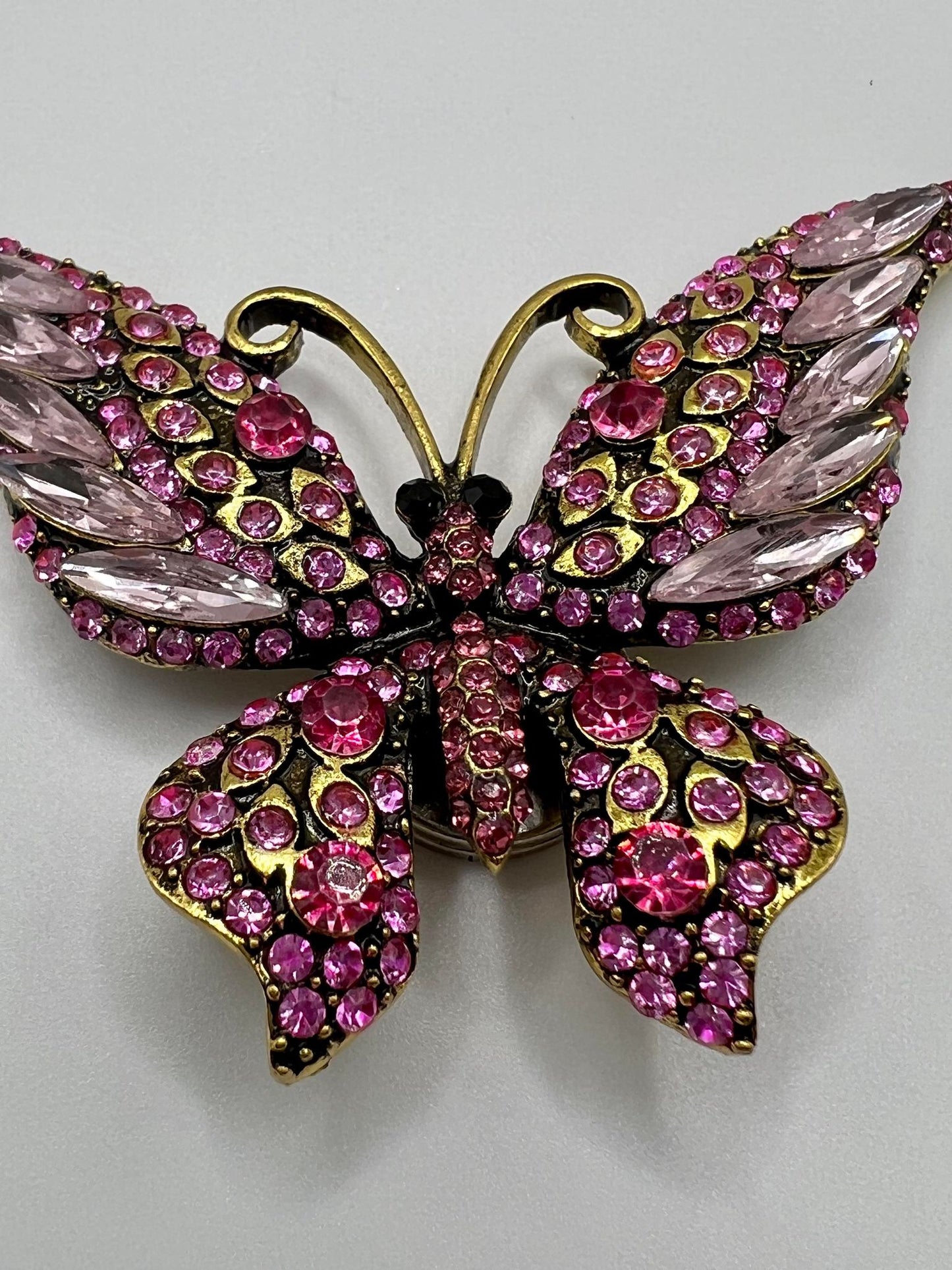 Brilliant Pink Rhinestone Butterfly Coverminder