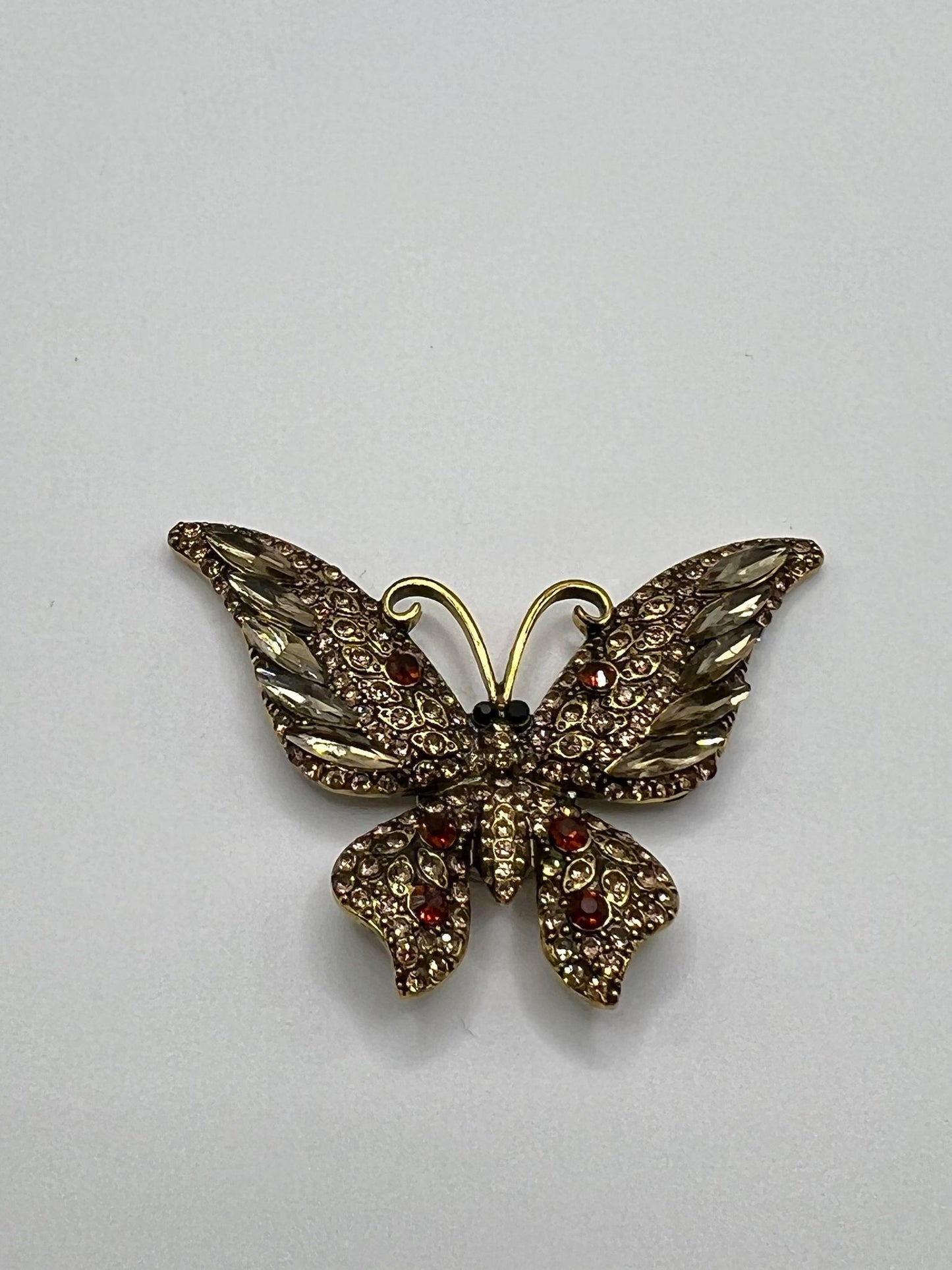 Brilliant Tan Rhinestone Butterfly Coverminder