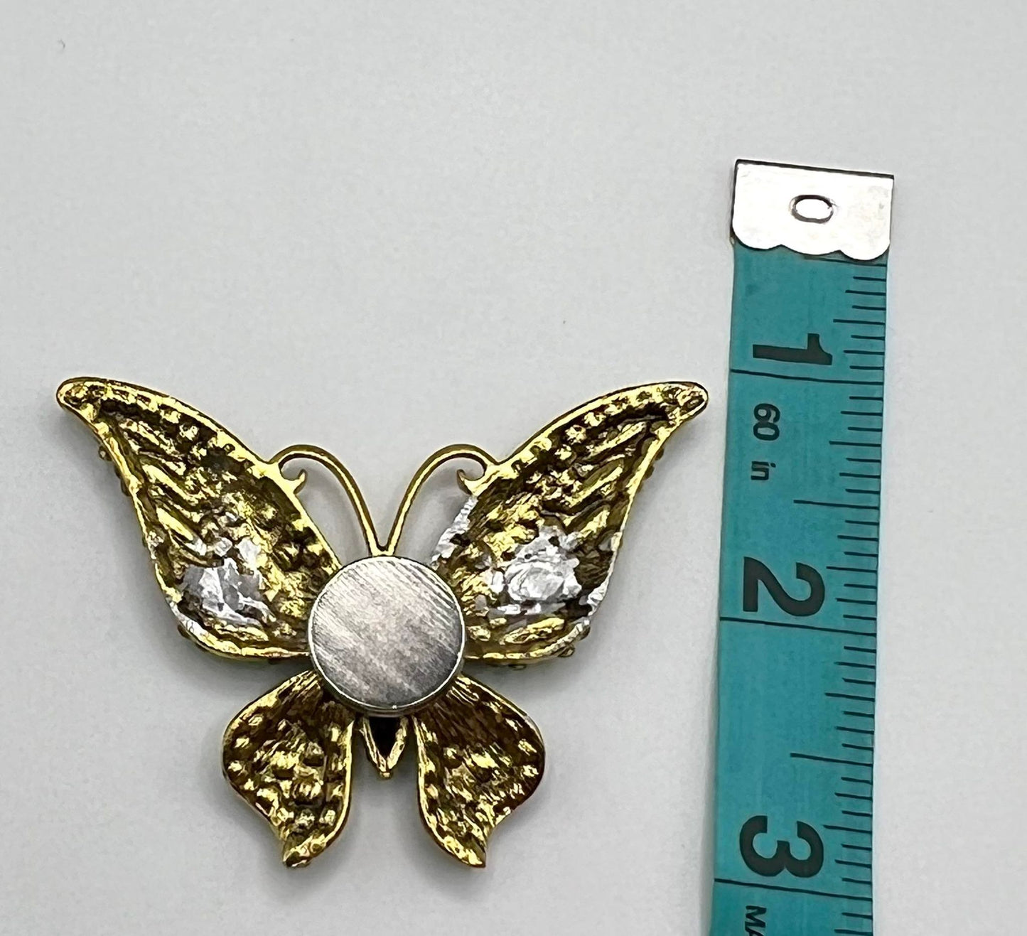 Brilliant Tan Rhinestone Butterfly Coverminder