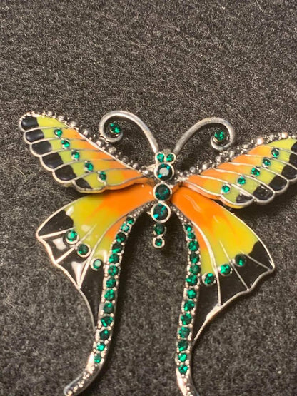 Beautiful Rhinestone Butterfly Coverminder