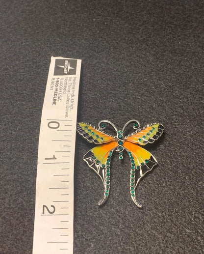 Beautiful Rhinestone Butterfly Coverminder