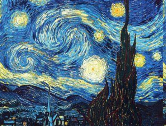 "Van Gough Starry Night" Decorative Diamond Painting Release Papers